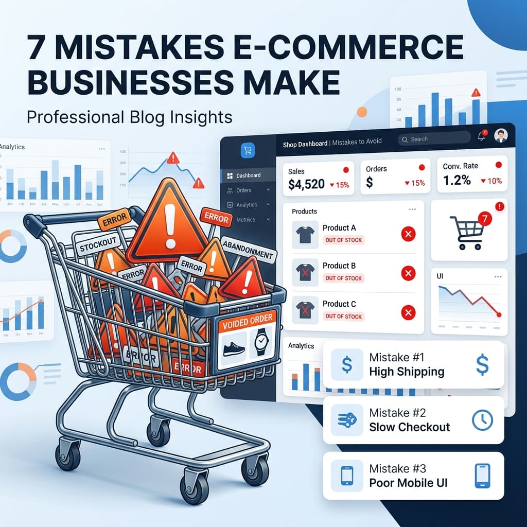 7 Mistakes E-Commerce Businesses Make That Kill Their Sales